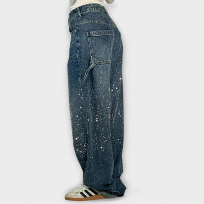 Fable - Shine Denim Jeans im Balloon Carpenter Stil
