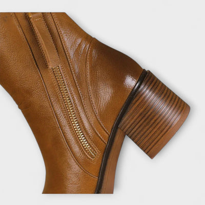 Milana - Lederstiefel mit mittelhohem Absatz