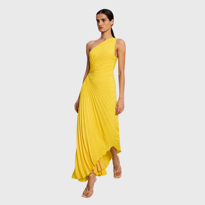 Silvie | Plissiertes Midikleid