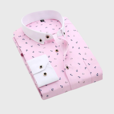 Miles | Hemd mit maritimem Print