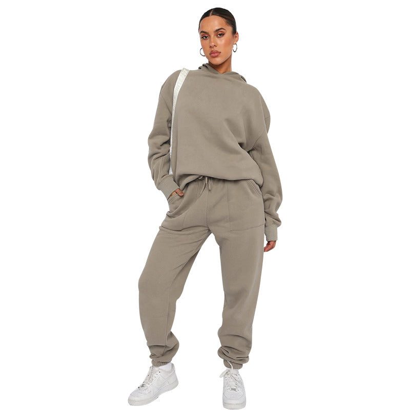 Damen Jogging Set Mit Kapuze Im Lässigen Stil