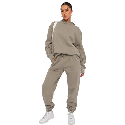 Damen Jogging Set Mit Kapuze Im Lässigen Stil