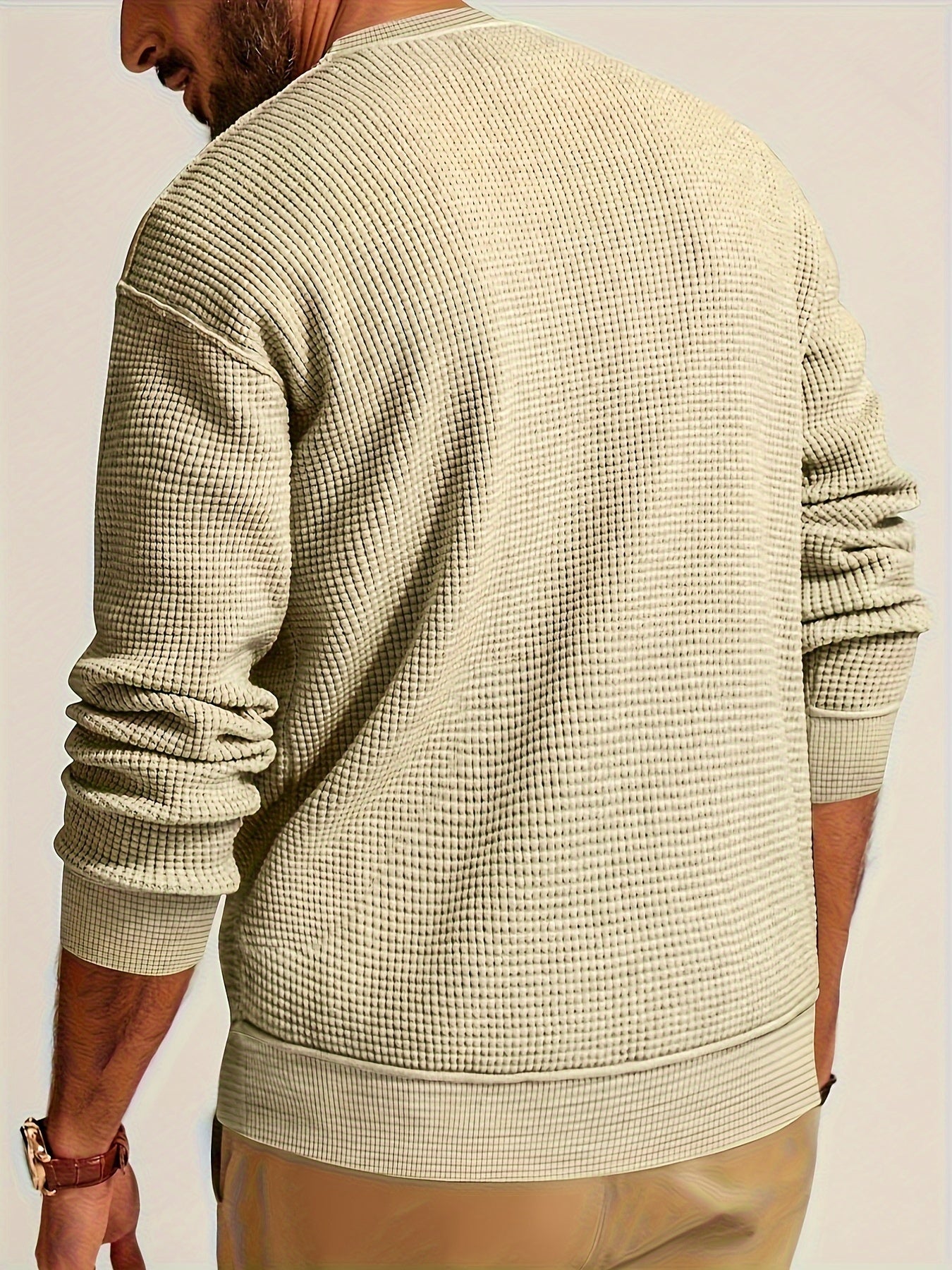 Renaud – Langärmliges Hemd mit Waffelmuster