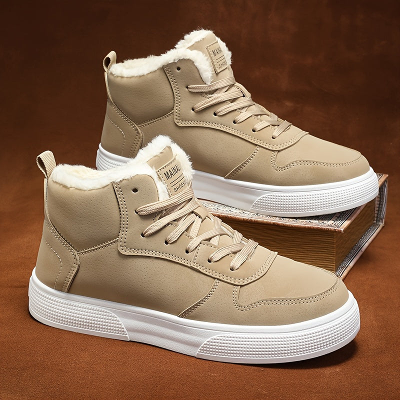 Isander | Herren Winterstiefel Hochschnitt mit Schnürung & Warmem Futter