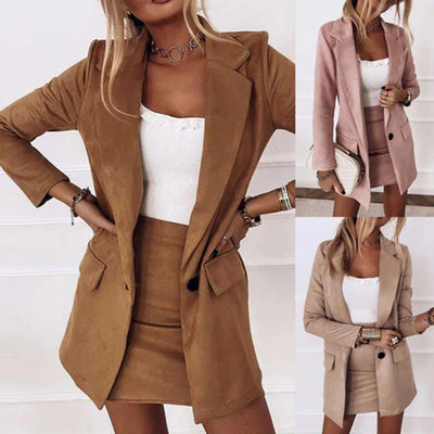 Damen Anzug Set Mit Blazer Und Hose Oder Rock