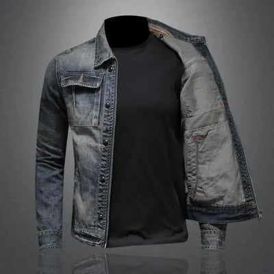 Herren Jeansjacke Mit Klassischem Denim Design