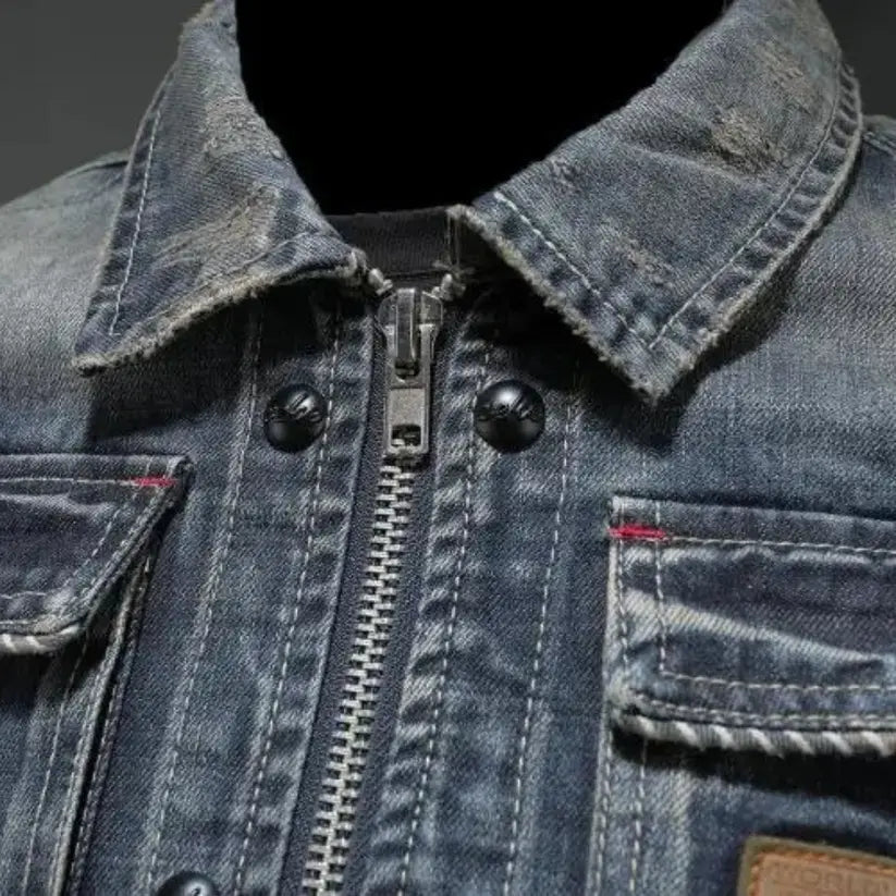 Herren Jeansjacke Mit Klassischem Denim Design