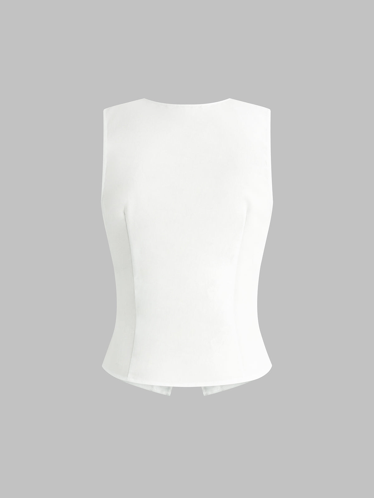 Leichtes Leinen-Mix Tanktop – Atmungsaktives Sommerhemd mit Knopfleiste