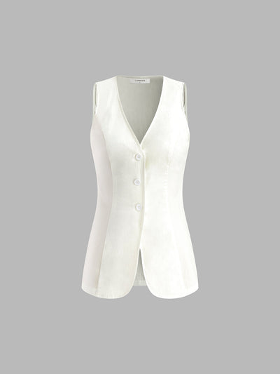 Damen Sommer Zweiteiler – Kordelzug-Top & Shorts mit Schlitz