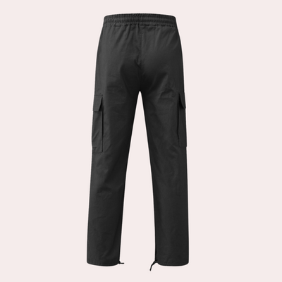 Cargo Hose Herren Weit Geschnitten | Mit Kordelzug und Taschen
