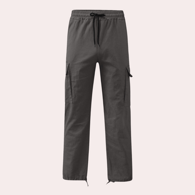 Cargo Hose Herren Weit Geschnitten | Mit Kordelzug und Taschen