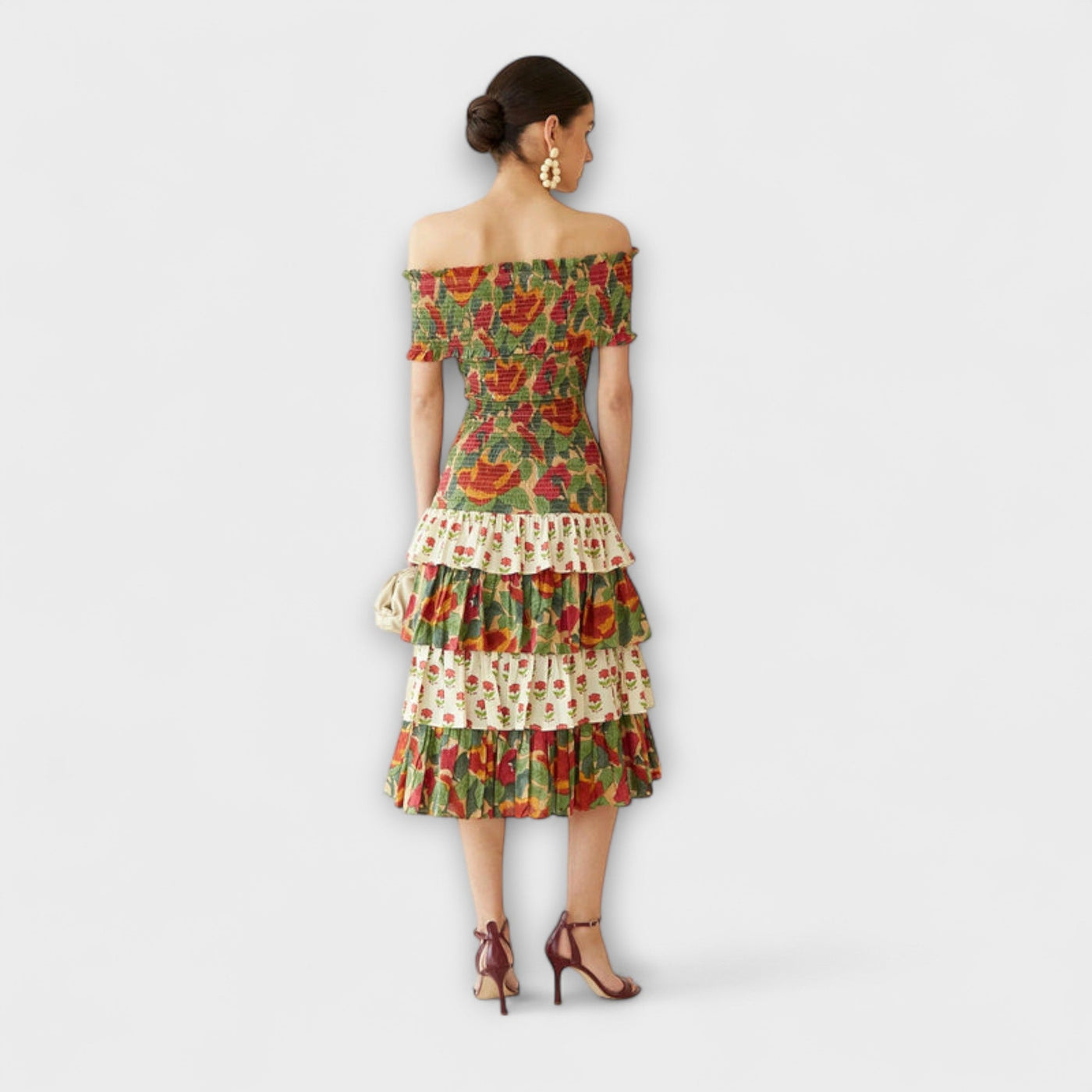 Harriet - Lebhaftes Mai-Midi-Kleid