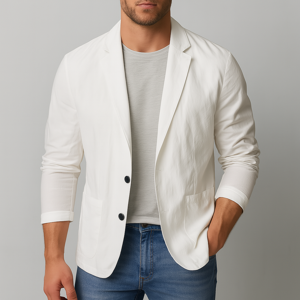 Herren Blazer Mit Knopfleiste Im Klassischen Design
