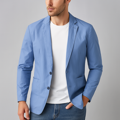 Herren Blazer Mit Knopfleiste Im Klassischen Design