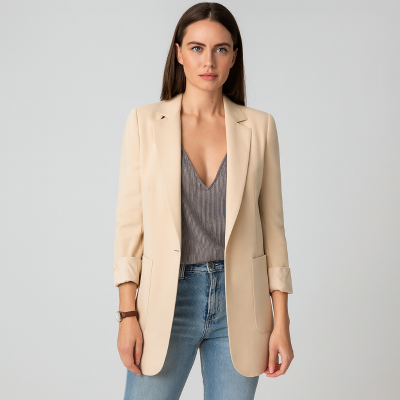 Damen Longblazer – Eleganter Blazer für Stilvolle Outfits