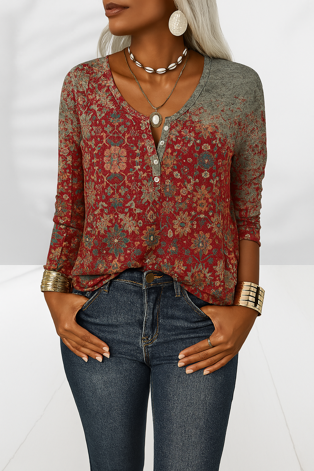 Marli - Elegante Boho-Bluse