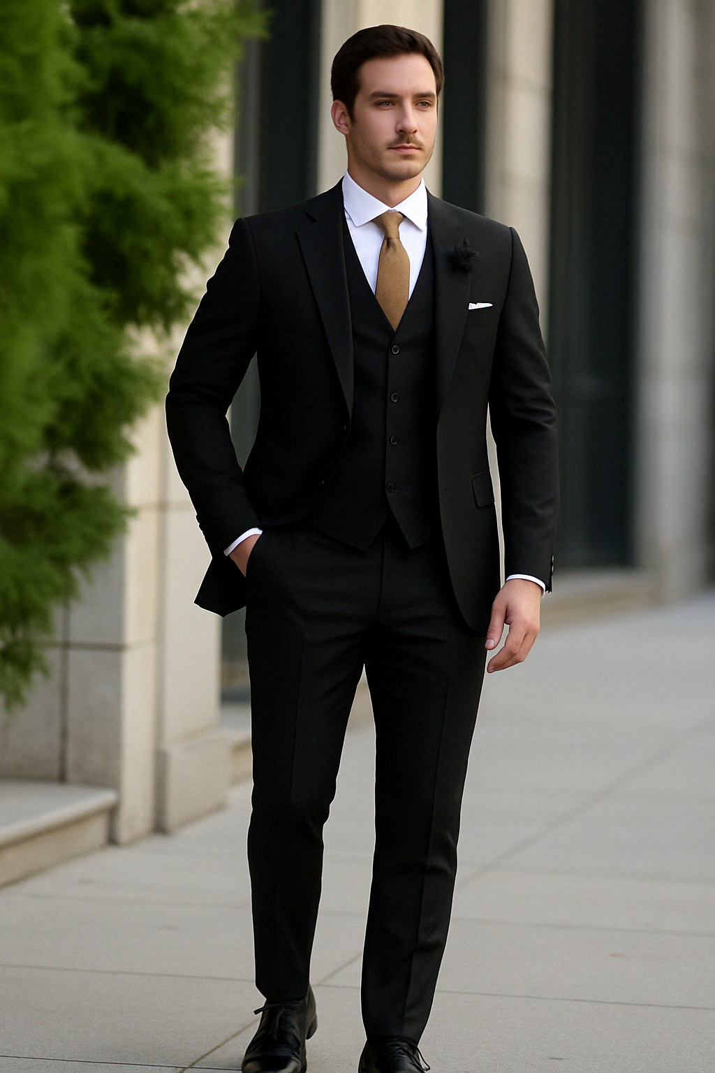 Sahari – Klassischer Dreiteiliger Herrenanzug mit Stil und Eleganz