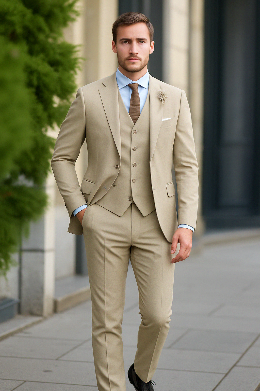 Sahari – Klassischer Dreiteiliger Herrenanzug mit Stil und Eleganz