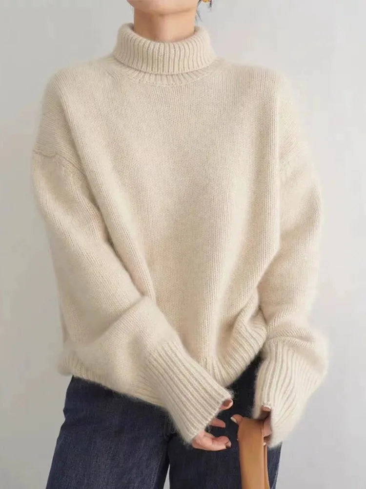 Amaya - Eleganter weicher Rollkragenpullover