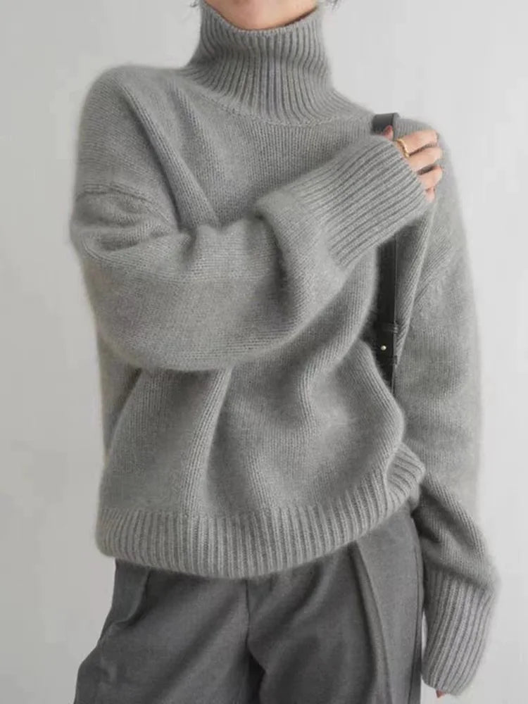 Amaya - Eleganter weicher Rollkragenpullover