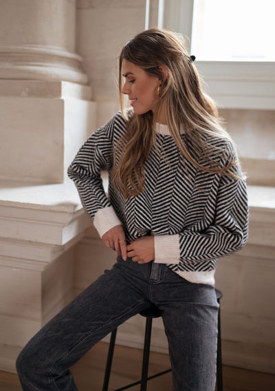 Lenya™ | Gemusterter Strickpullover