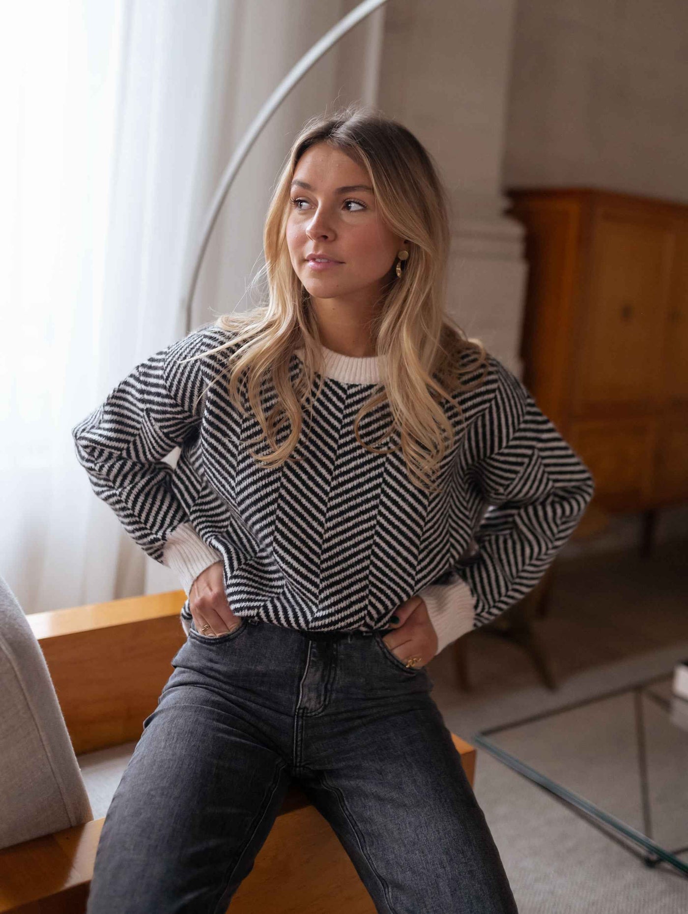 Lenya™ | Gemusterter Strickpullover