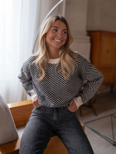 Lenya™ | Gemusterter Strickpullover