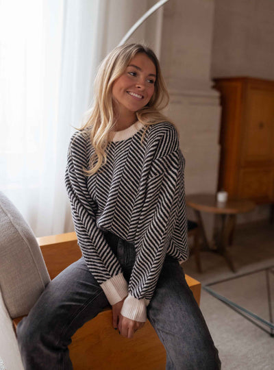 Lenya™ | Gemusterter Strickpullover