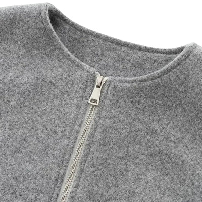 Damen Bomberjacke mit durchgehendem Reißverschluss und langen Ärmeln