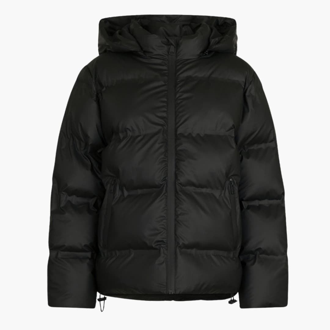 Damen Daunenjacke mit Kapuze und Reißverschluss