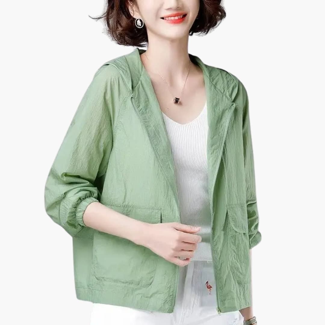 Damen Regenjacke mit Kapuze für Alltag und Freizeit