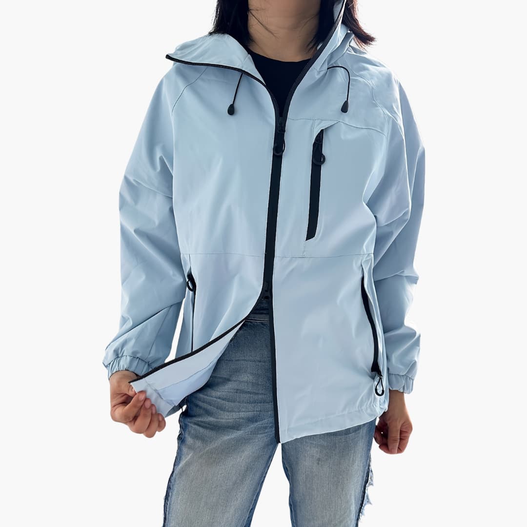 Damen jacke mit Kapuze und Reißverschlusstaschen