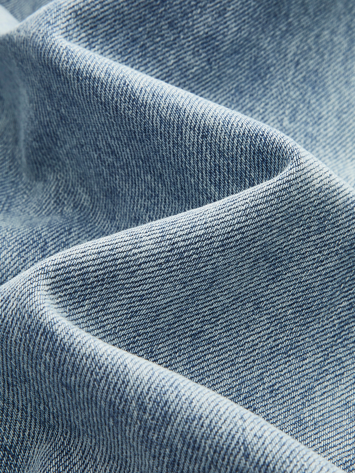 Damenjeans Denim Asymmetrische Taille Weit