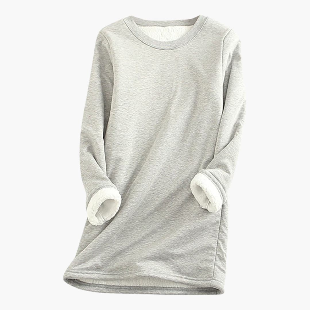 Damen Pullover mit Rundhalsausschnitt und langen Ärmeln