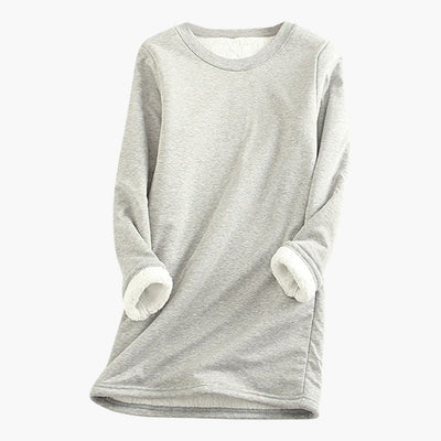 Damen Pullover mit Rundhalsausschnitt und langen Ärmeln