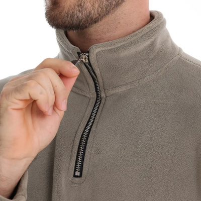 Evan | Herren Strickpullover mit Reißverschluss & Stehkragen, Warm Gefüttert & Stilvoll