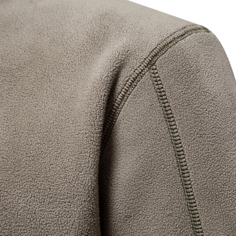 Evan | Herren Strickpullover mit Reißverschluss & Stehkragen, Warm Gefüttert & Stilvoll