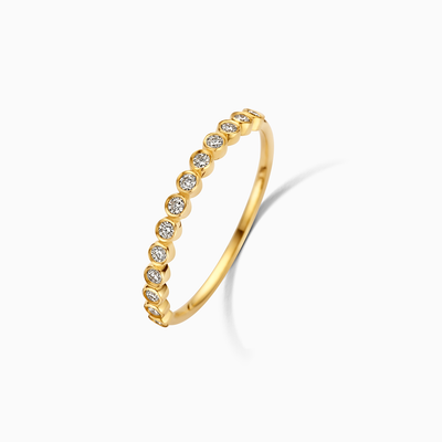 Diamant Blasenring | Gold