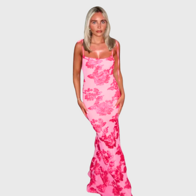 Charlotte | Maxikleid mit Blumendetail