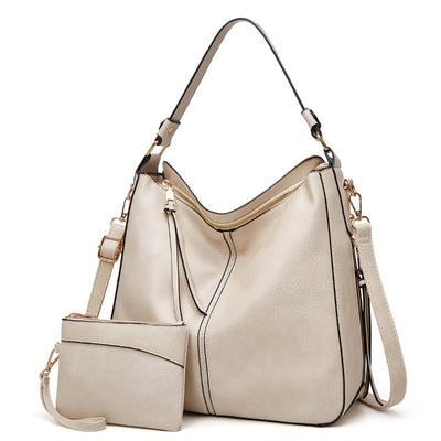 Elegante Ledertasche für Damen – klassische Lederhandtasche mit Abnehmbarem Schulterriemen