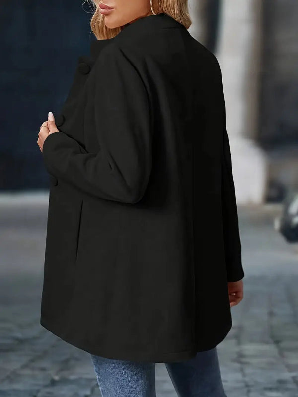 Eleganter Damen Wintermantel mit Knopfverschluss – warme Mäntel für kalte Tage