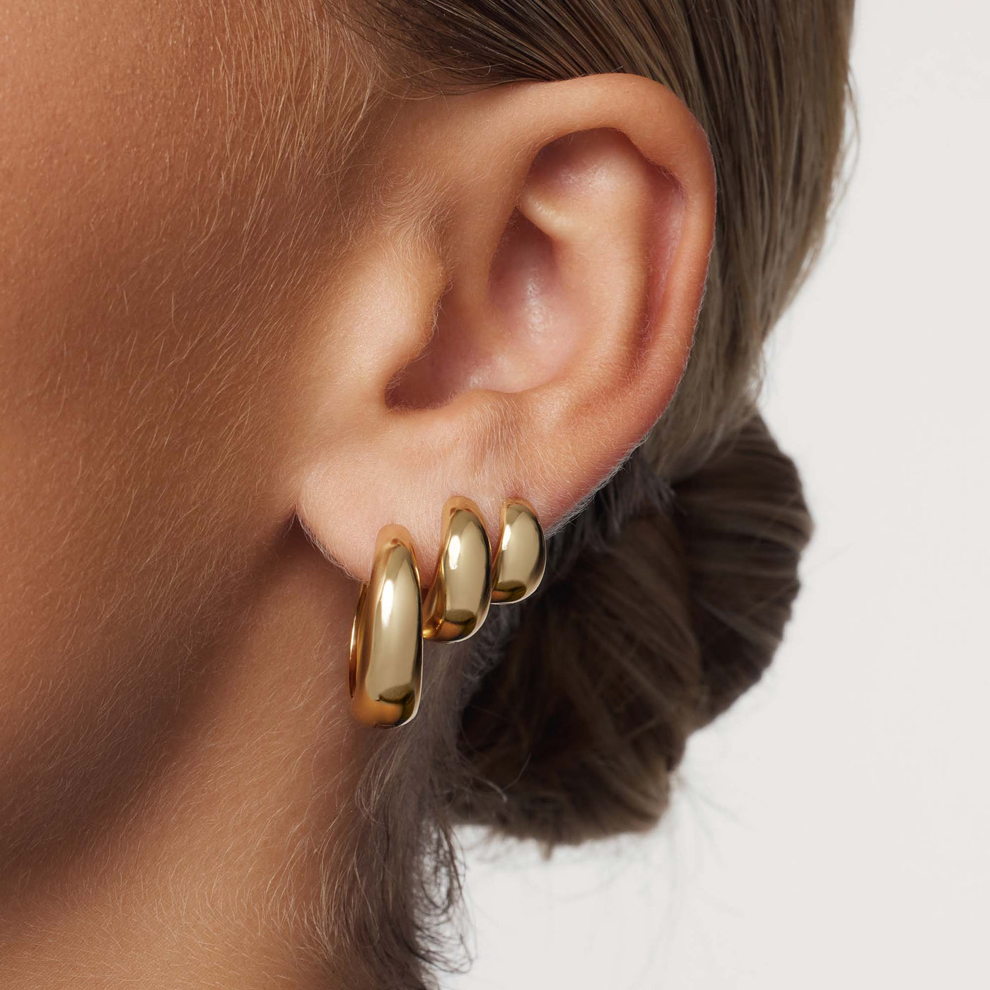Rue Statement Hoops | Gold
