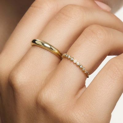 Diamant Blasenring | Gold