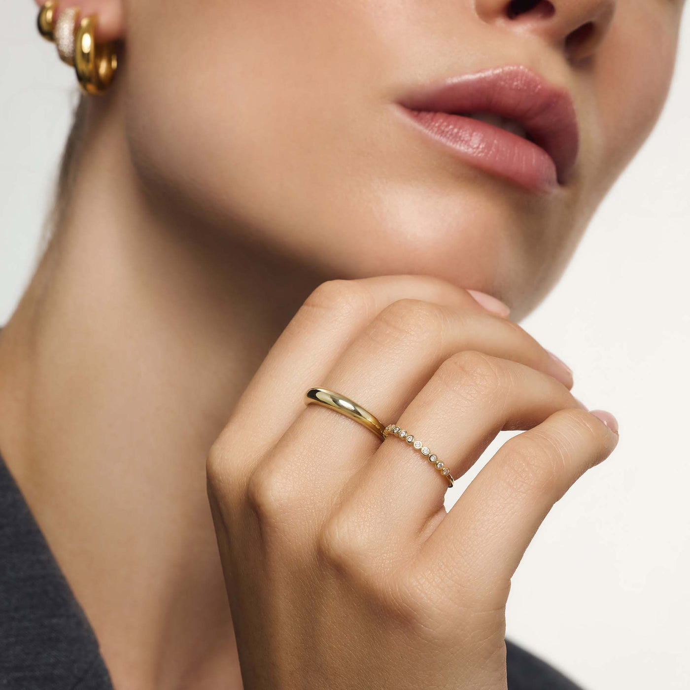 Diamant Blasenring | Gold
