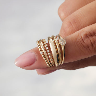 Slim Dome Ring | Gold