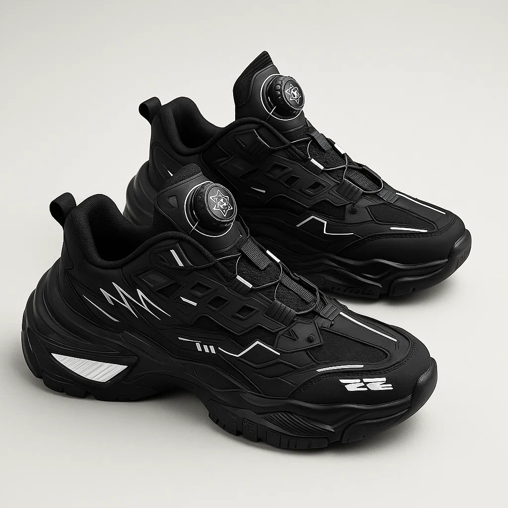 G3 Schwarze Chunky Sneakers