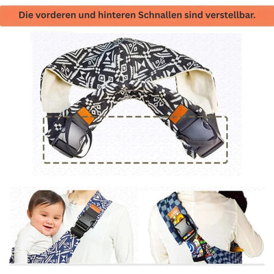 BabyBloom – Verstellbarer Baby Trage Hüftsitz
