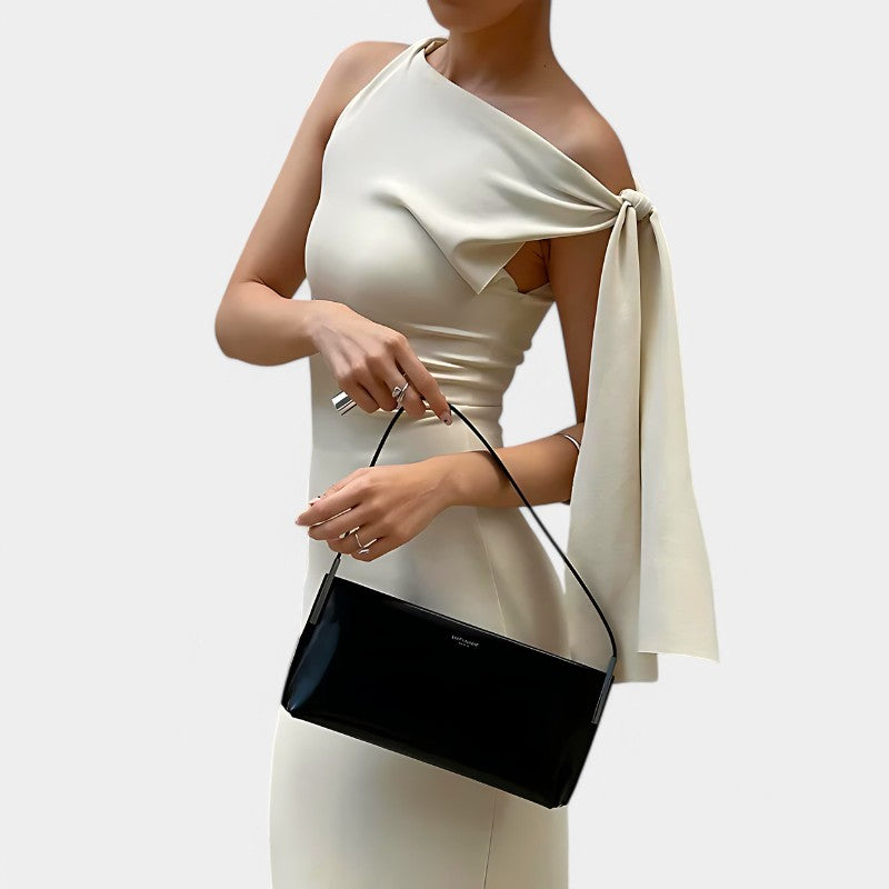 Damen Maxikleid Chiffon elegant Schleifendetail Abendkleid Sommer