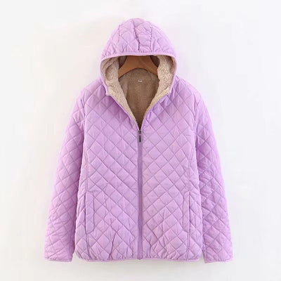 Eideltraud | Damen Steppjacke mit Fleecefutter, Kapuze & Relaxed Fit