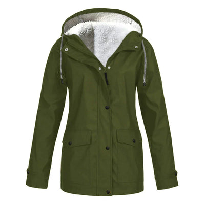 Regenjacke Damen Warm Gefüttert | Winddicht & Elegant